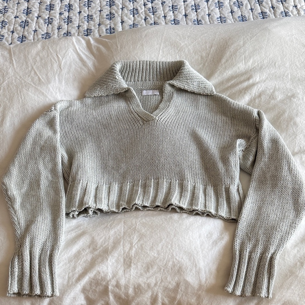 Sablyn cropped sweater XS cream